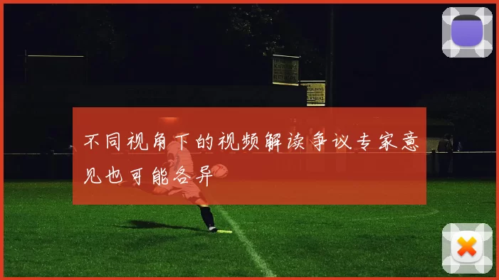 不同视角下的视频解读争议专家意见也可能各异